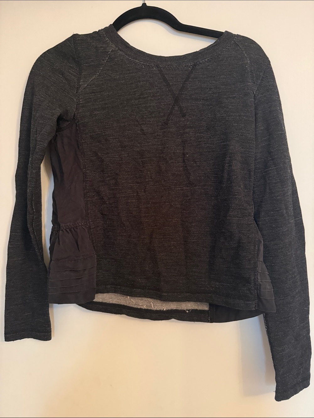 lululemon athletica Dark Gray Crew Neck Sweater